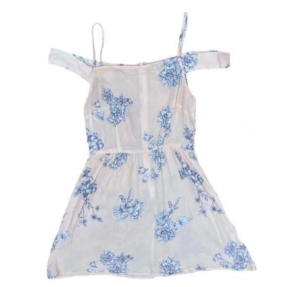 Sabo Skirt Off-the-Shoulder Floral Mini Dress Pink, White &  Purple S Romantic - Picture 1 of 6
